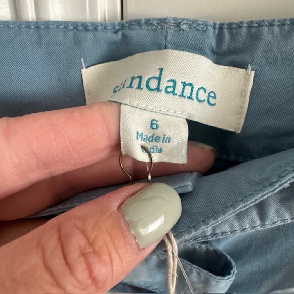 Sundance NWT Bastille Easy Pants Button-Fly Size: 6 Color: Blue Floral - Picture 10 of 11